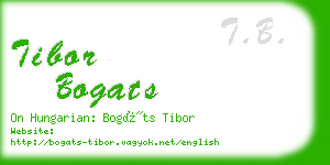 tibor bogats business card